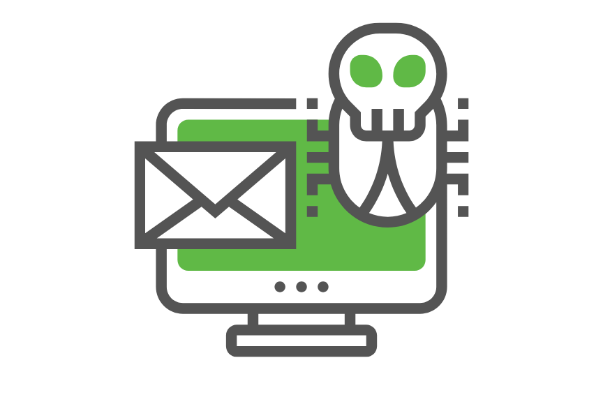 Phishing warning illustration